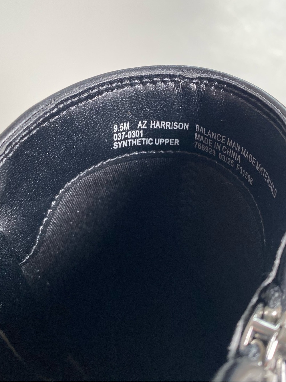 Brand new! Arizona Black Leather Ankle Boots women’s size 9.5 - Picture 6 of 7